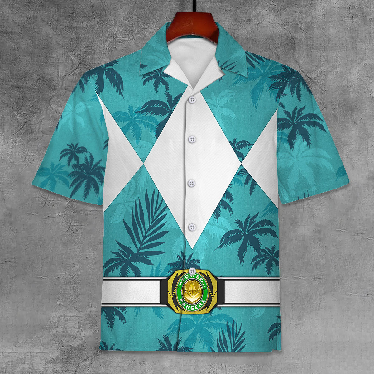 Belt Green Ranger x Tommy Vercetti Unisex Hawaiian Shirt Beach Shorts ...