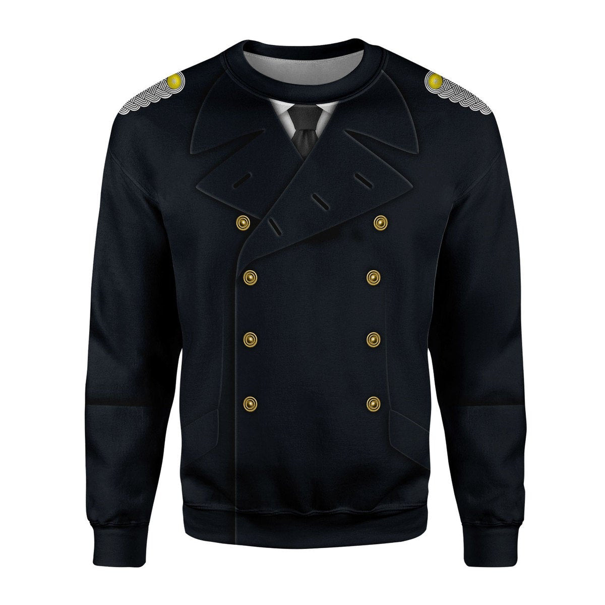 German WWII Kriegsmarine (War Navy) Officer Costume Hoodie Sweatshirt T ...