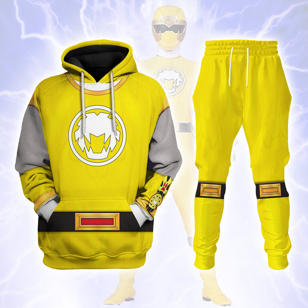 Power Rangers Ninja Storm Yellow Ranger Hoodies Sweatshirt T-shirt ...