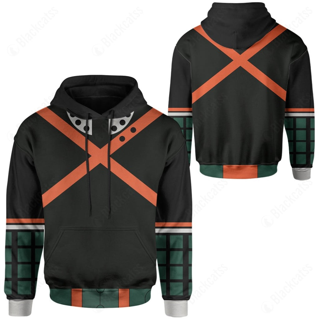 Anime Katsuki Bakugou Boku no Hero Academia My Hero Costume Hoodie ...