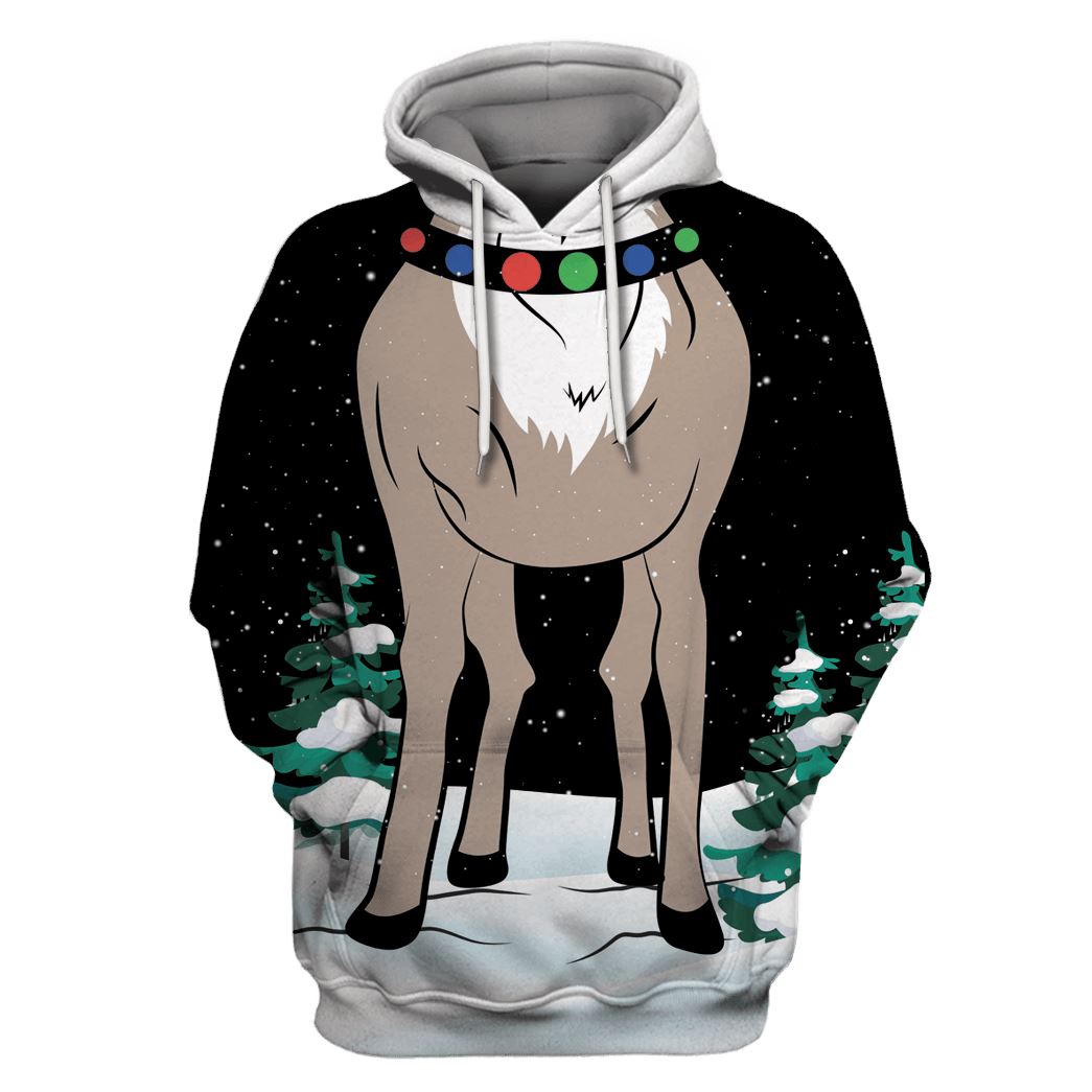 Christmas Reindeer Costume Hoodie Sweatshirt T-Shirt Sweatpants ...