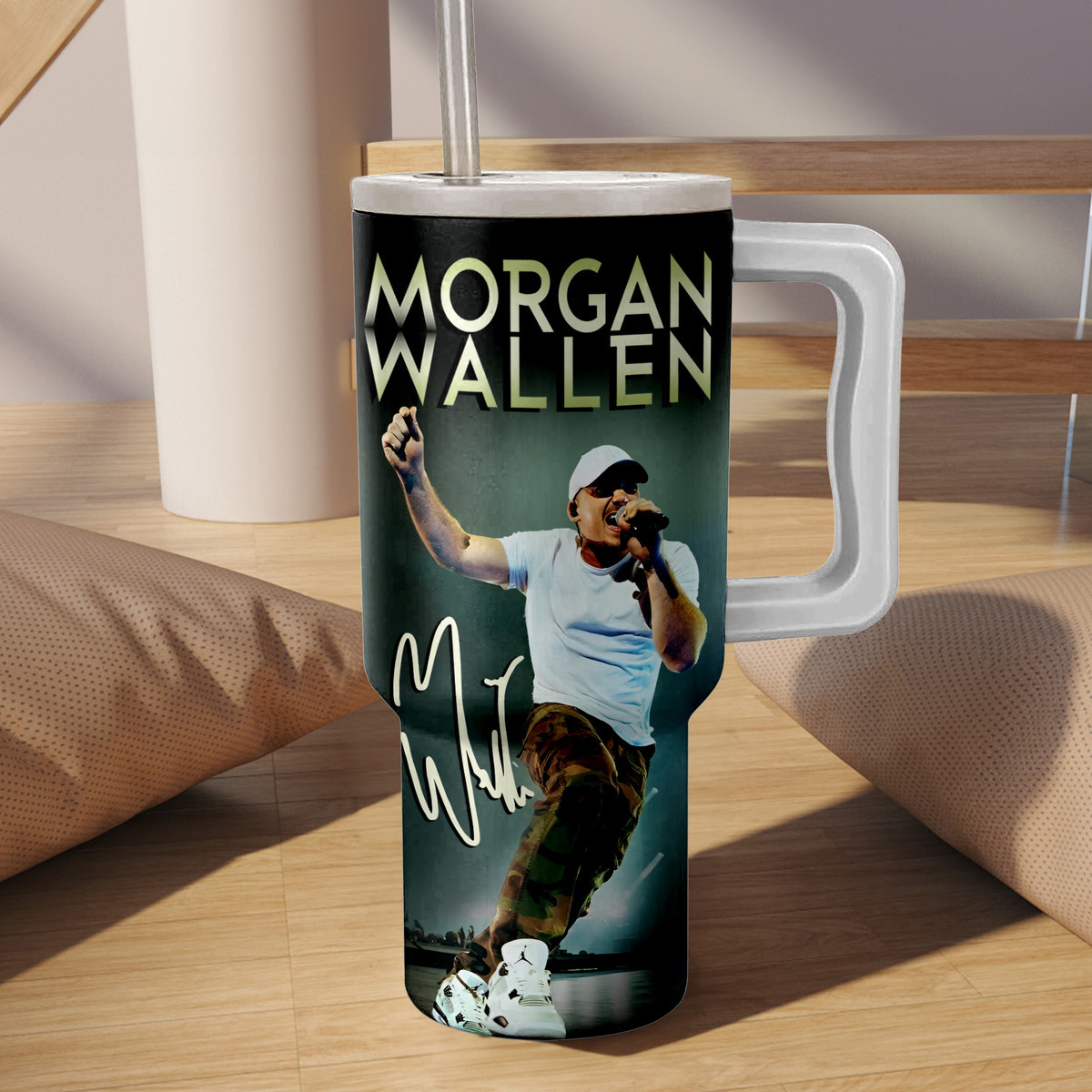 Morgan Wallen Music Custom Stanley Cup 40 oz 30 oz Tumbler With Handle ...