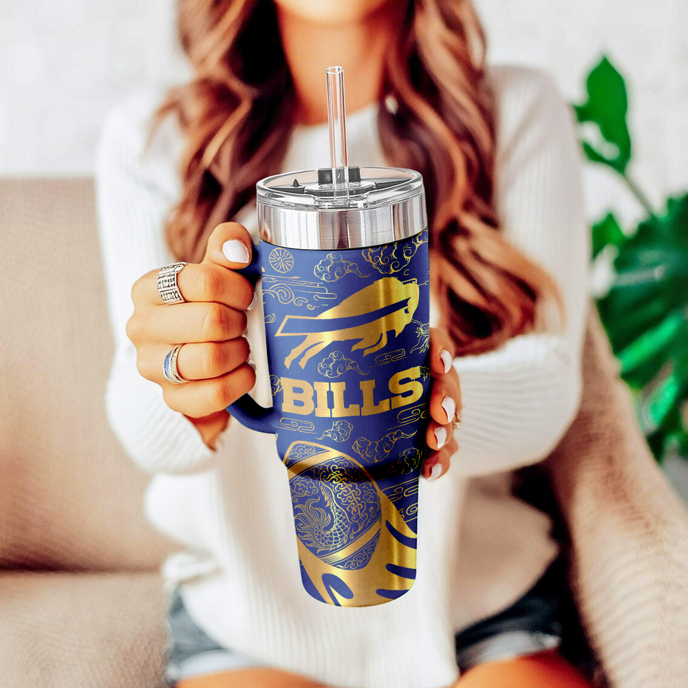 Buffalo Bills Custom Stanley Cup 40 oz 30 oz Tumbler With Handle