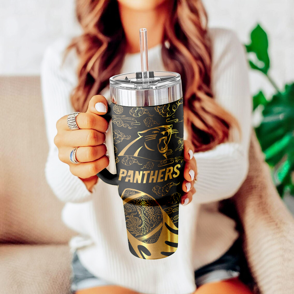 Carolina Panthers Custom Stanley Cup 40 oz 30 oz Tumbler With Handle