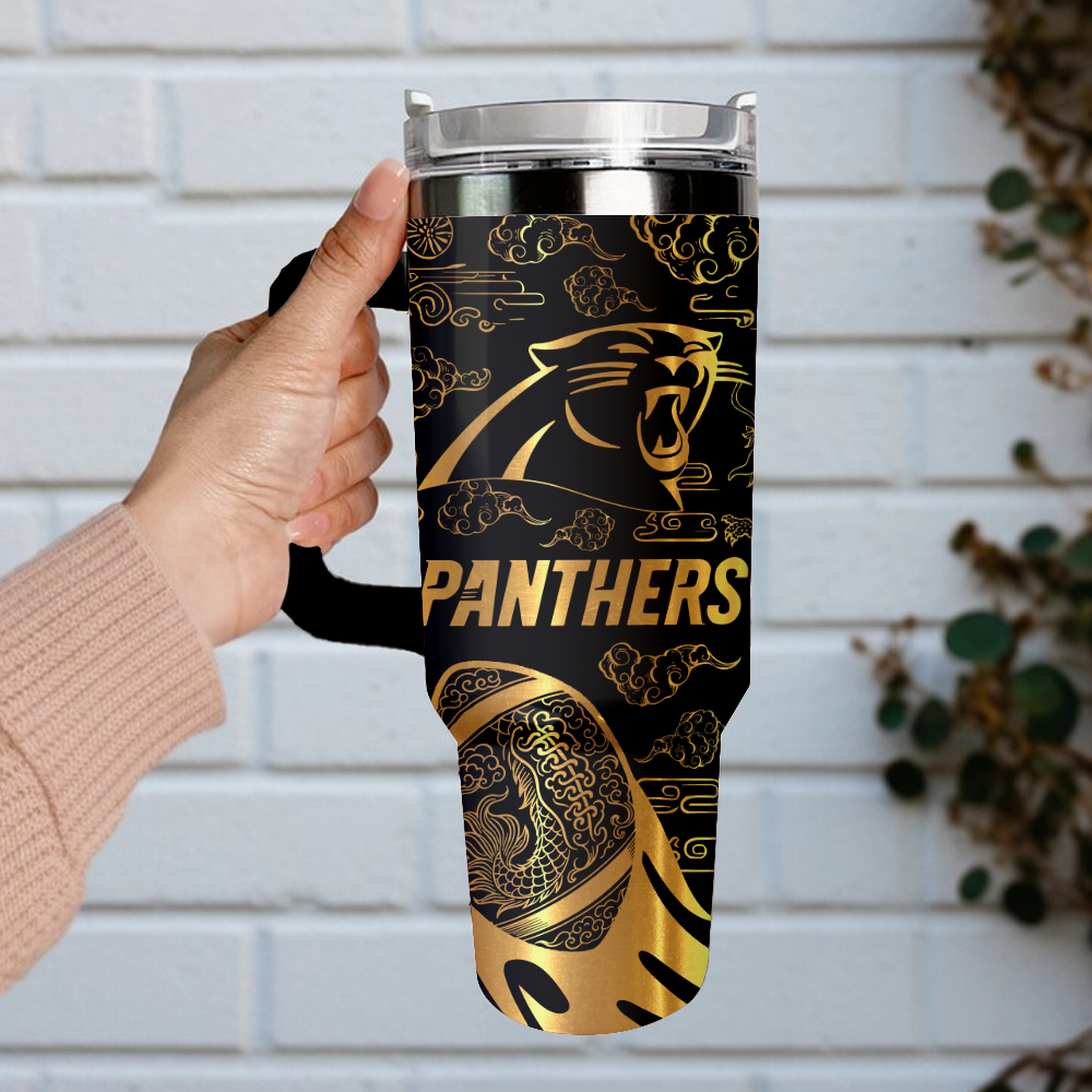 Carolina Panthers Custom Stanley Cup 40 oz 30 oz Tumbler With Handle
