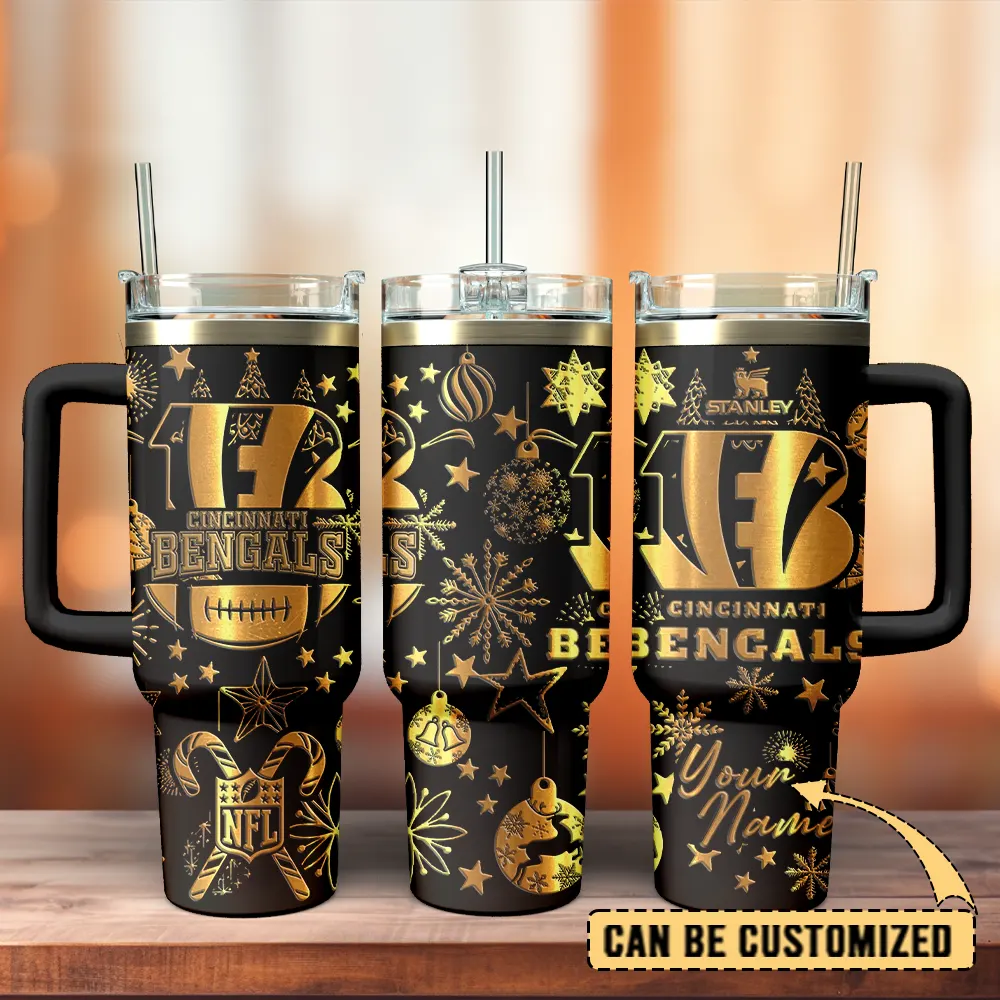 Cincinnati Bengals Custom Stanley Cup 40 oz 30 oz Tumbler With Handle