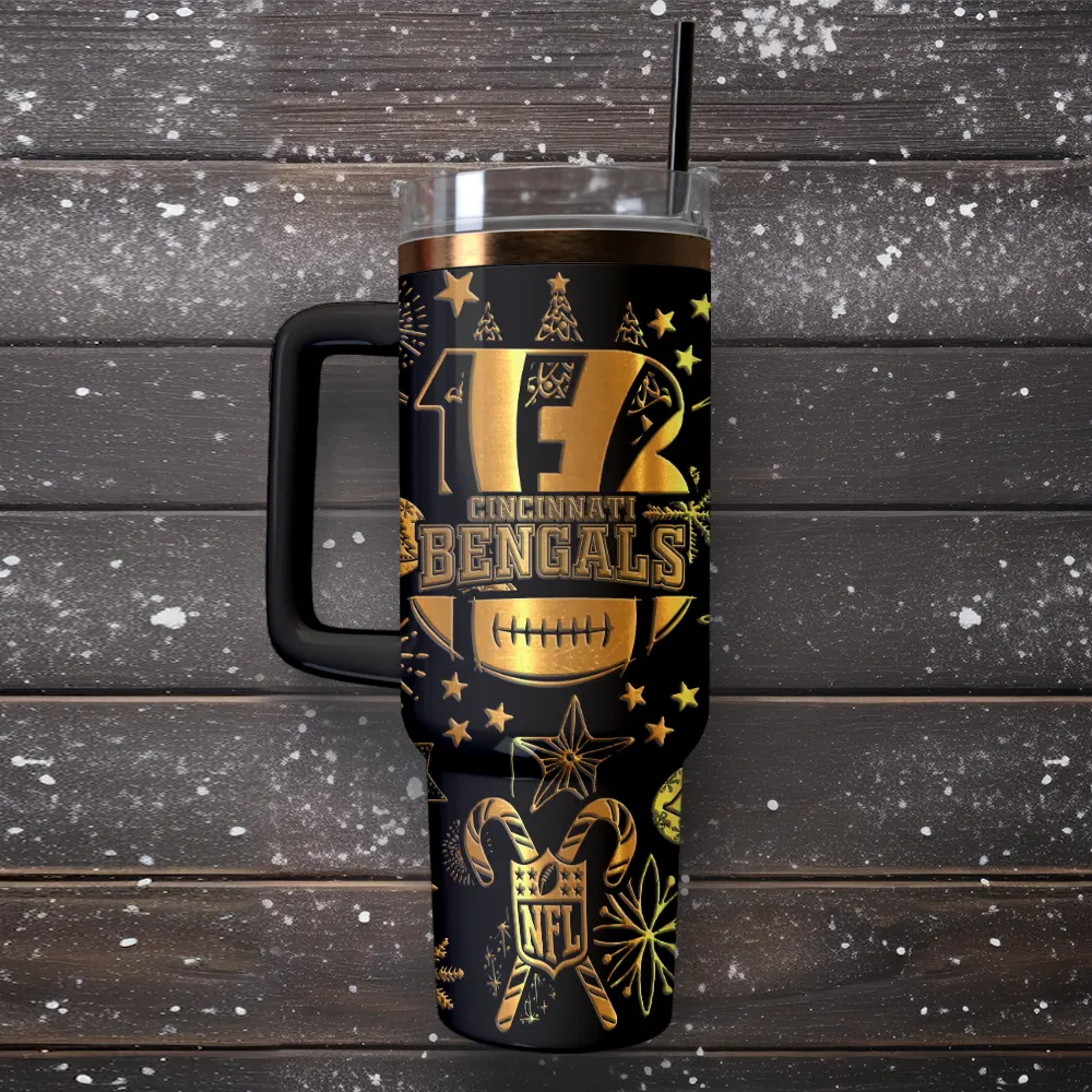 Cincinnati Bengals Custom Stanley Cup 40 oz 30 oz Tumbler With Handle