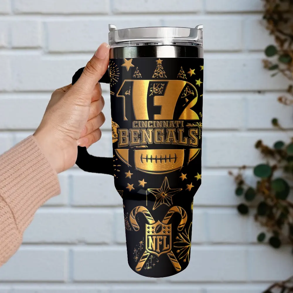 Cincinnati Bengals Custom Stanley Cup 40 oz 30 oz Tumbler With Handle