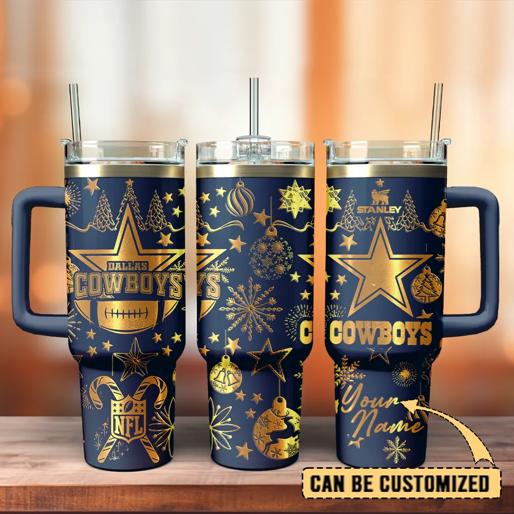 Dallas Cowboys Custom Stanley Cup 40 oz 30 oz Tumbler With Handle