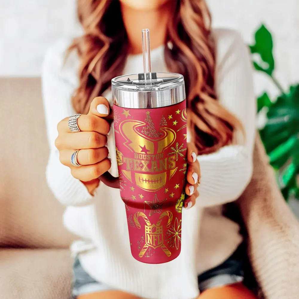 Houston Texans Custom Stanley Cup 40 oz 30 oz Tumbler With Handle