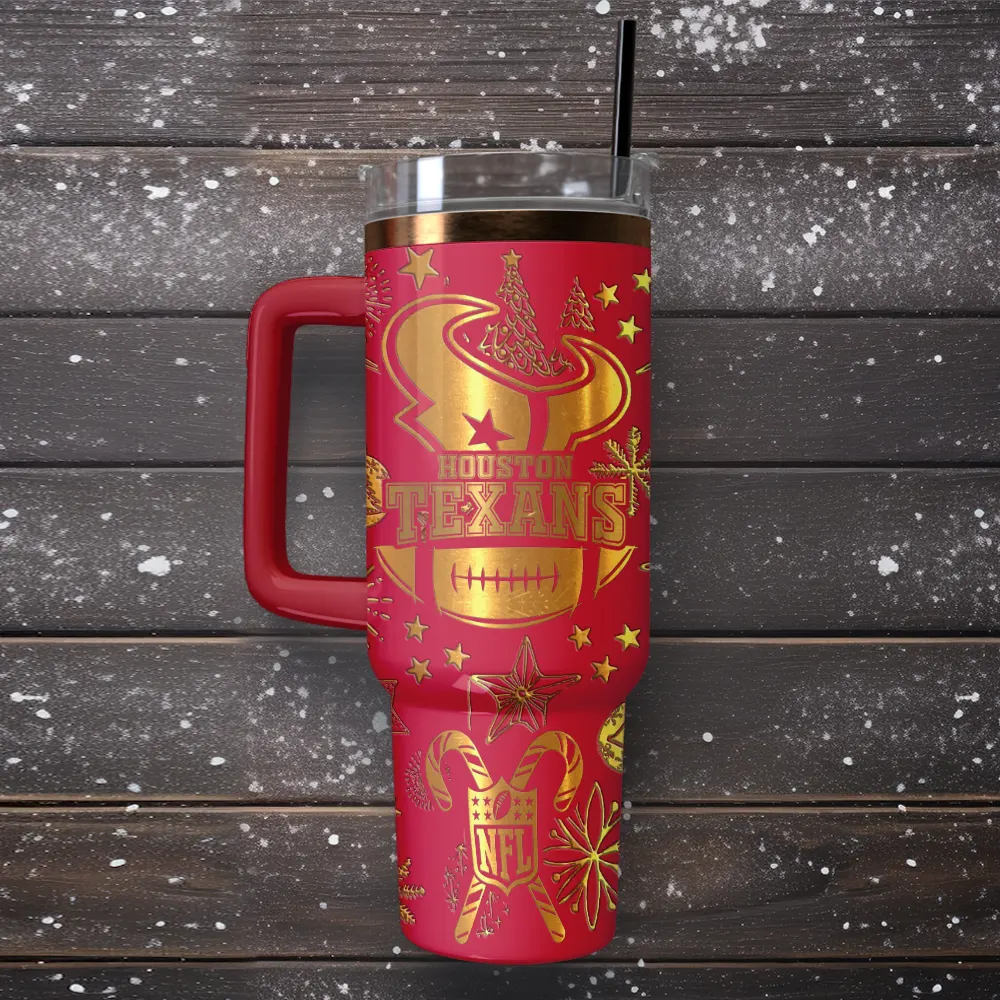 Houston Texans Custom Stanley Cup 40 oz 30 oz Tumbler With Handle