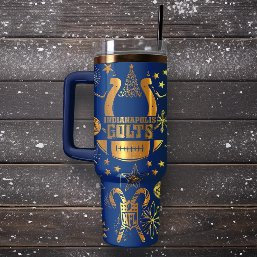 Indianapolis Colts Custom Stanley Cup 40 oz 30 oz Tumbler With Handle