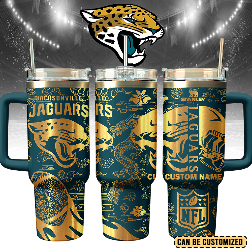 Jacksonville Jaguars Custom Stanley Cup 40 oz 30 oz Tumbler With Handle
