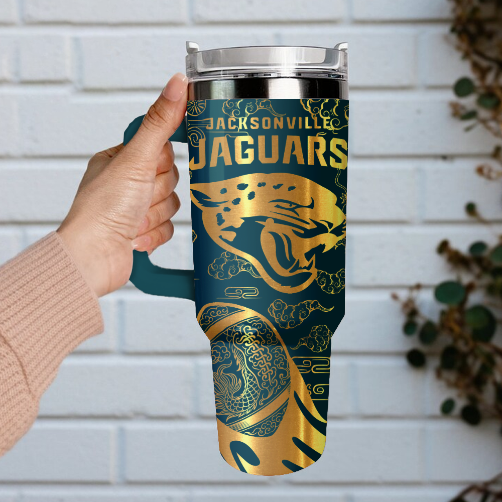 Jacksonville Jaguars Custom Stanley Cup 40 oz 30 oz Tumbler With Handle