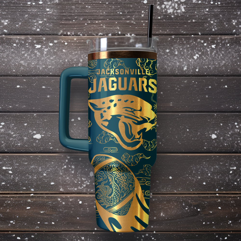 Jacksonville Jaguars Custom Stanley Cup 40 oz 30 oz Tumbler With Handle