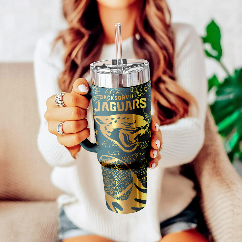 Jacksonville Jaguars Custom Stanley Cup 40 oz 30 oz Tumbler With Handle