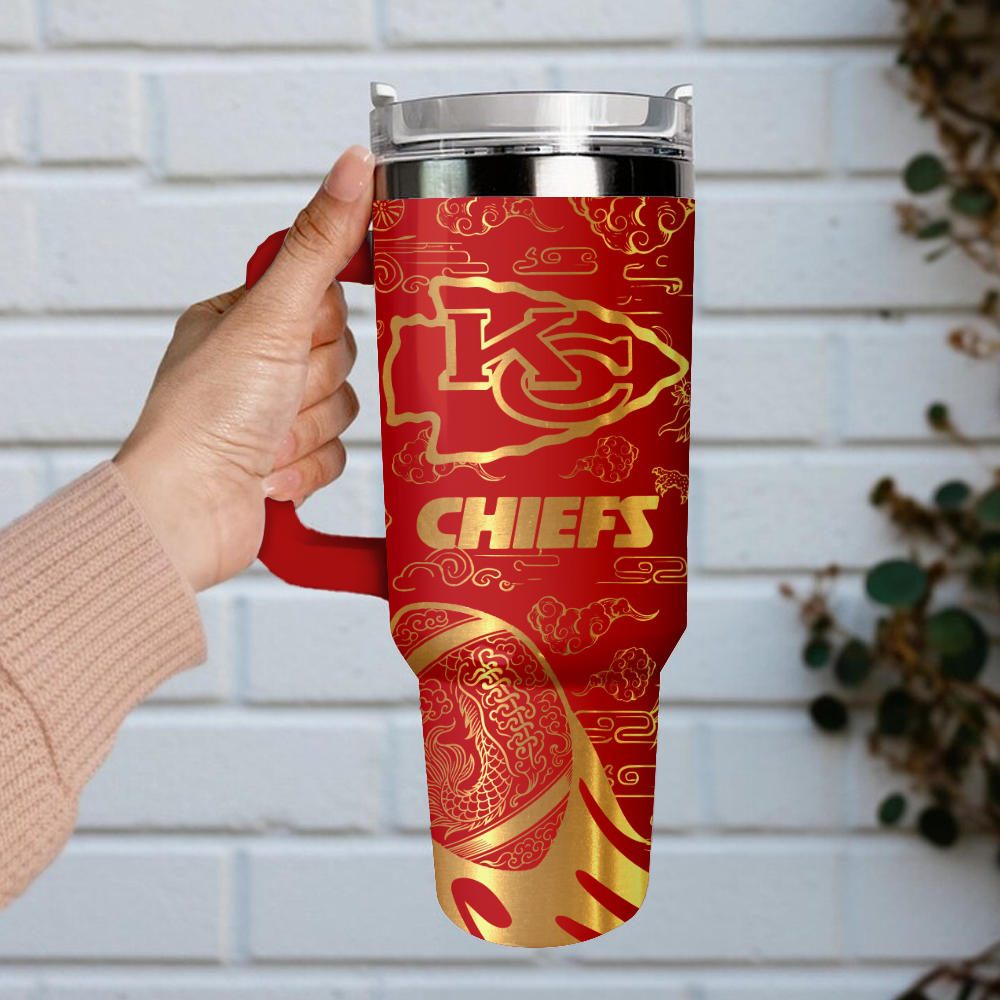 Kansas City Chiefs Custom Stanley Cup 40 oz 30 oz Tumbler With Handle