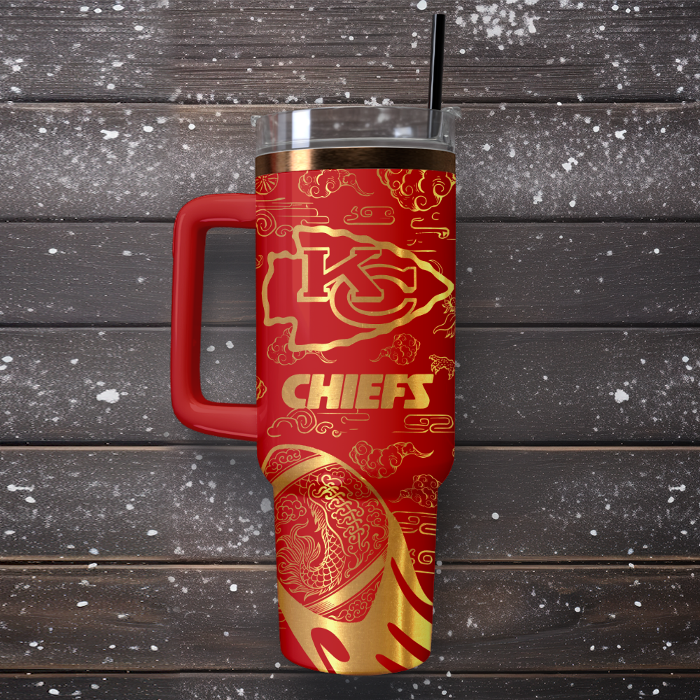 Kansas City Chiefs Custom Stanley Cup 40 oz 30 oz Tumbler With Handle