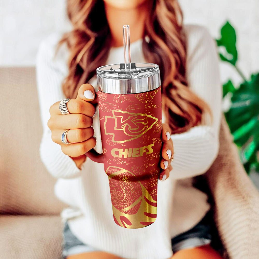 Kansas City Chiefs Custom Stanley Cup 40 oz 30 oz Tumbler With Handle