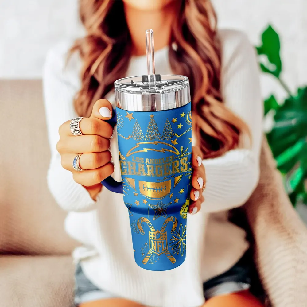 Los Angeles Chargers Custom Stanley Cup 40 oz 30 oz Tumbler With Handle