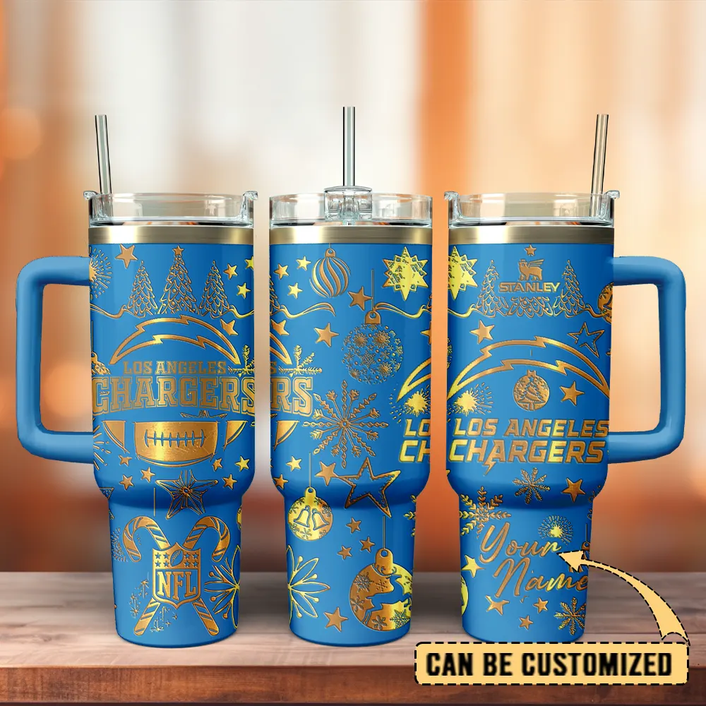 Los Angeles Chargers Custom Stanley Cup 40 oz 30 oz Tumbler With Handle