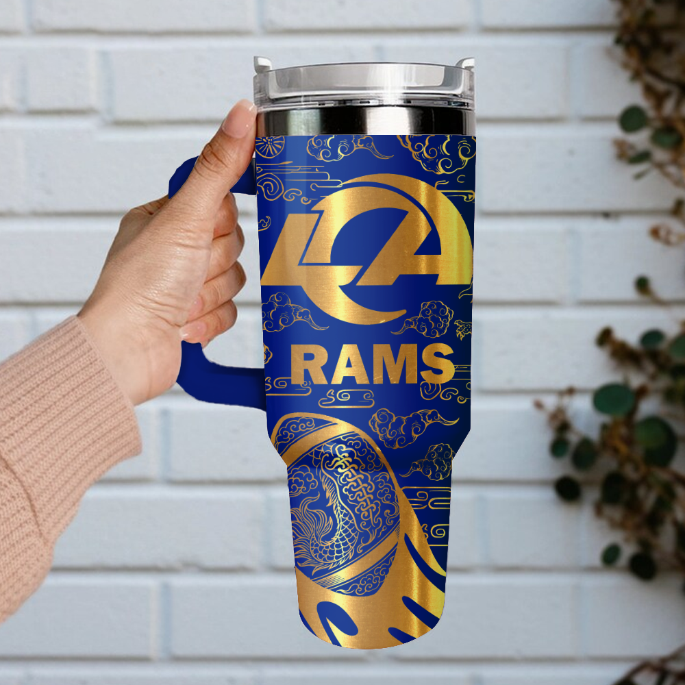 Los Angeles Rams Custom Stanley Cup 40 oz 30 oz Tumbler With Handle