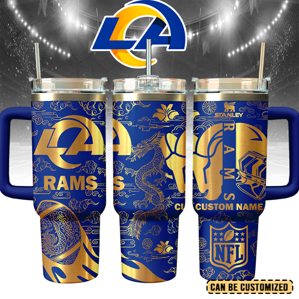 Los Angeles Rams Custom Stanley Cup 40 oz 30 oz Tumbler With Handle