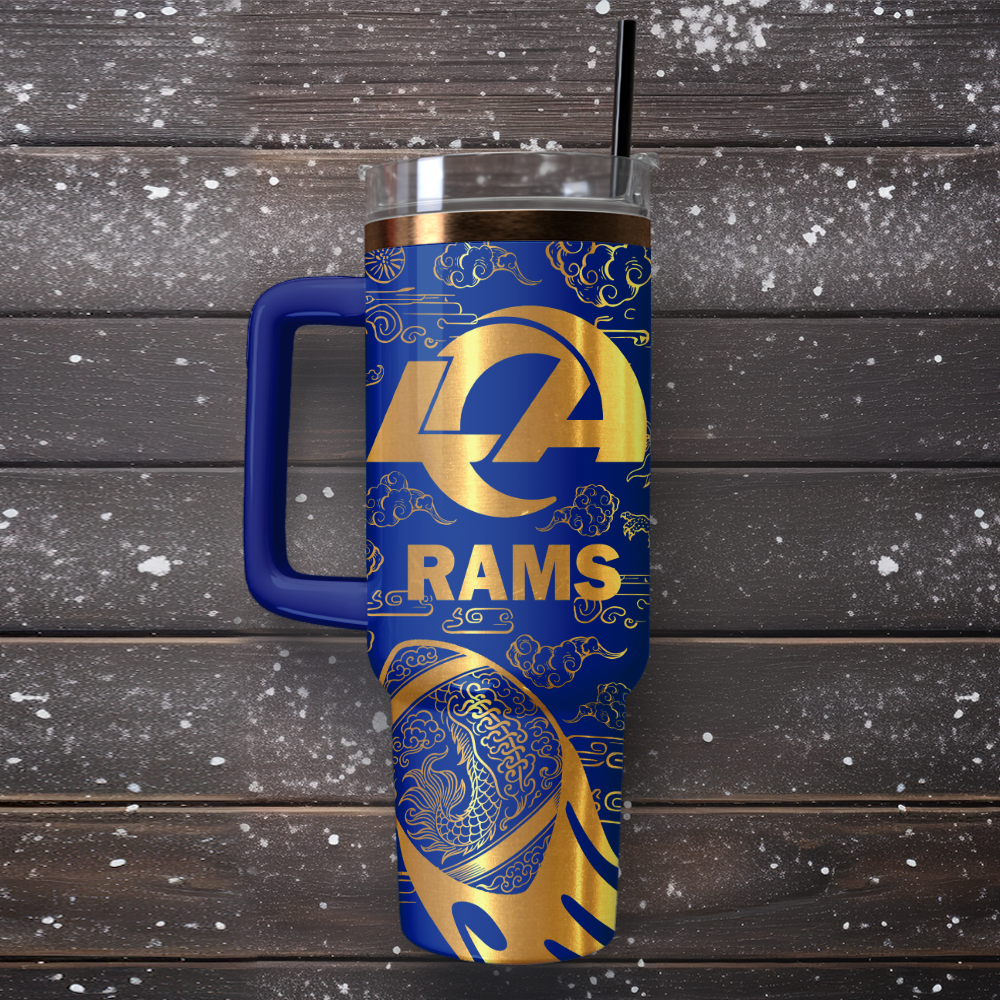Los Angeles Rams Custom Stanley Cup 40 oz 30 oz Tumbler With Handle