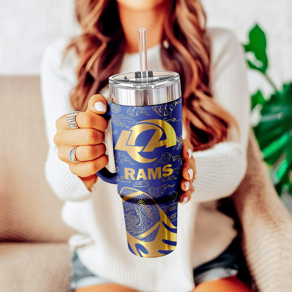Los Angeles Rams Custom Stanley Cup 40 oz 30 oz Tumbler With Handle
