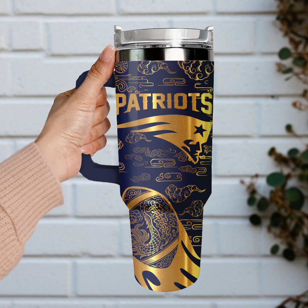New England Patriots Custom Stanley Cup 40 oz 30 oz Tumbler With Handle