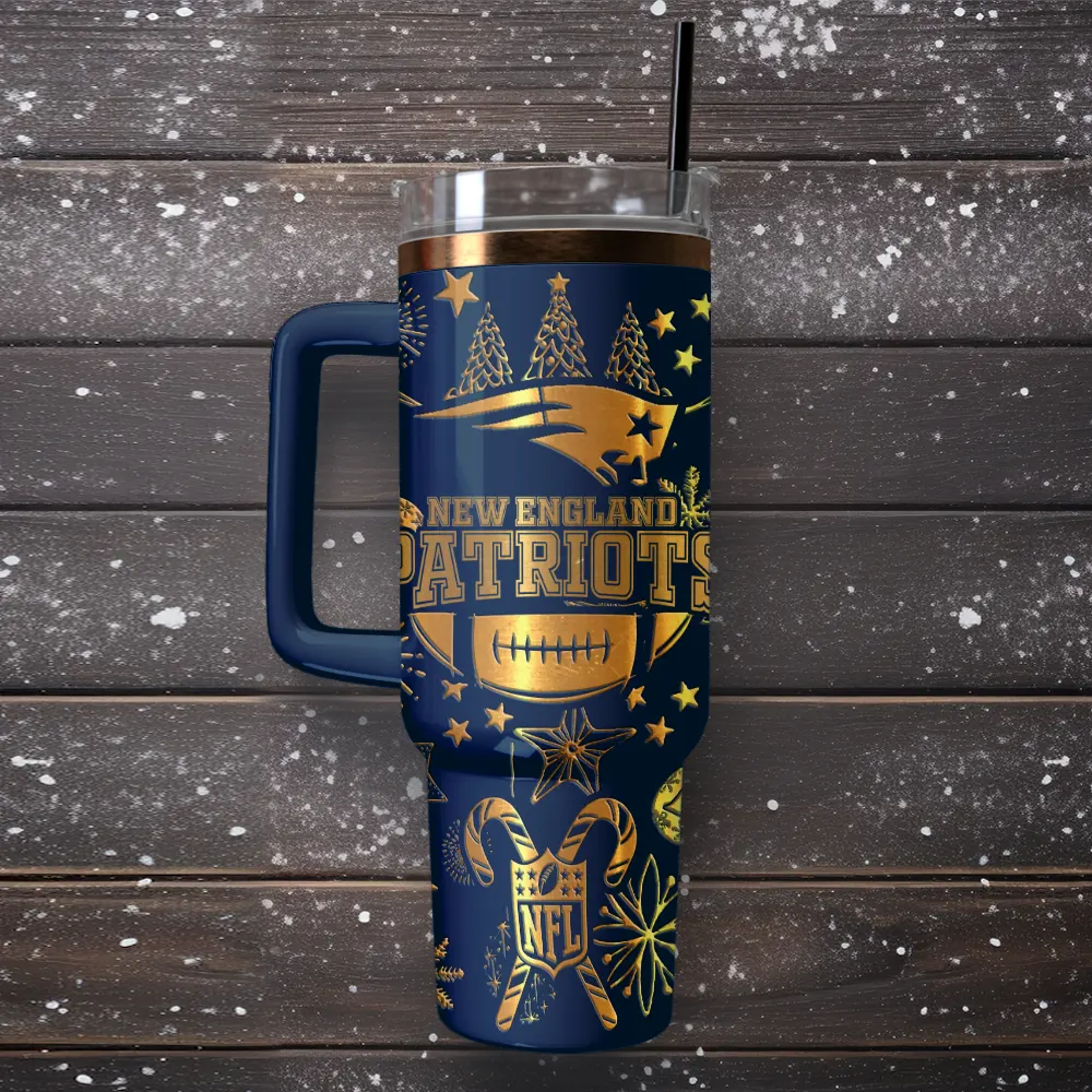 New England Patriots Custom Stanley Cup 40 oz 30 oz Tumbler With Handle