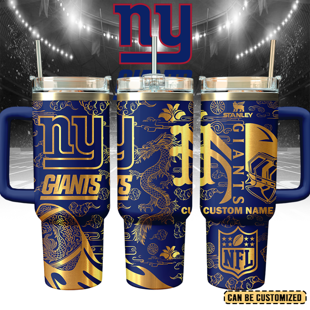 New York Giants Custom Stanley Cup 40 oz 30 oz Tumbler With Handle