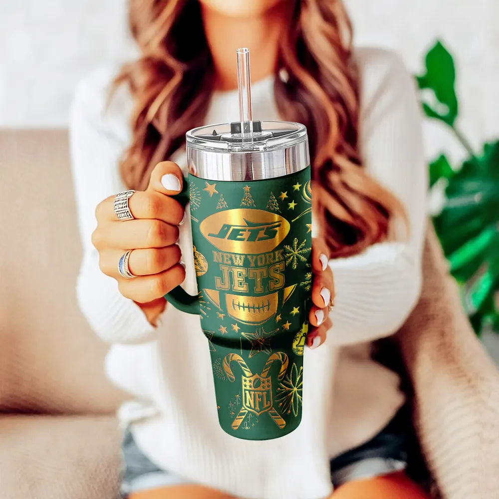 New York Jets Custom Stanley Cup 40 oz 30 oz Tumbler With Handle