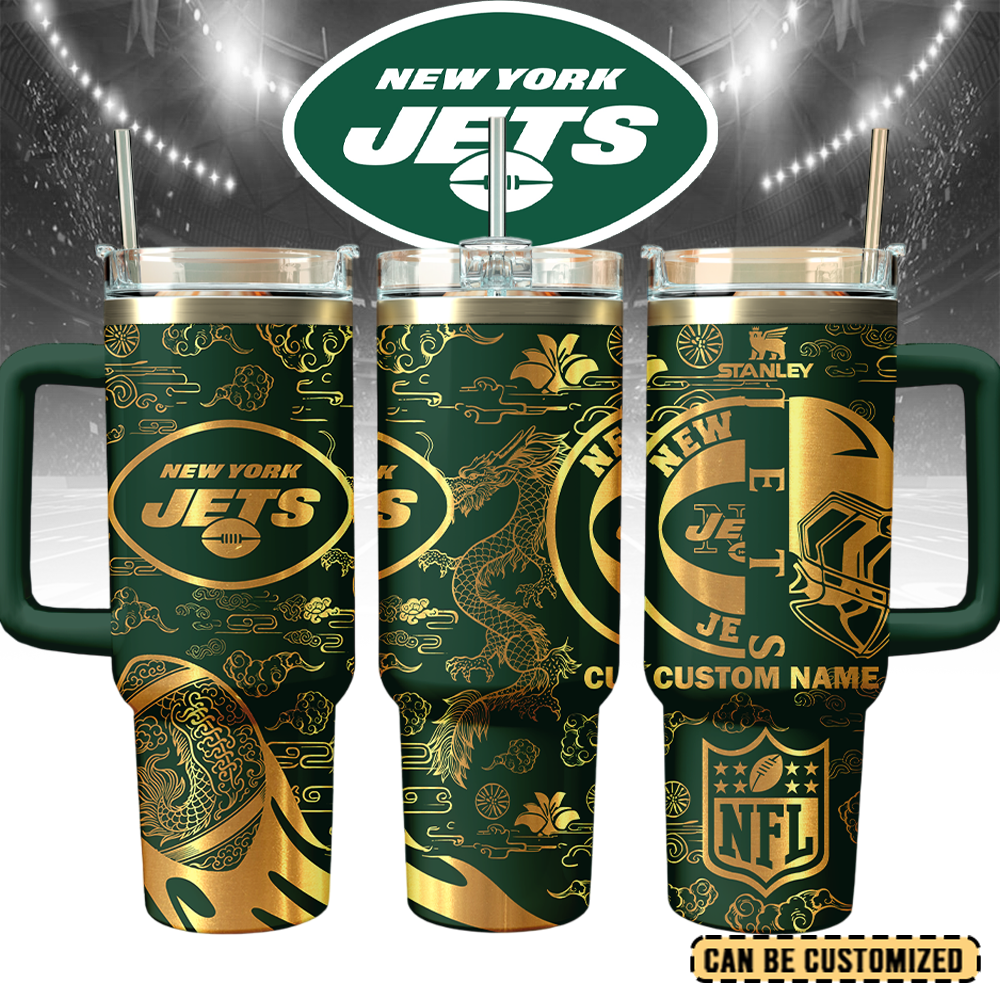 New York Jets Custom Stanley Cup 40 oz 30 oz Tumbler With Handle