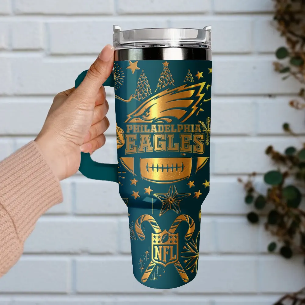 Philadelphia Eagles Custom Stanley Cup 40 oz 30 oz Tumbler With Handle