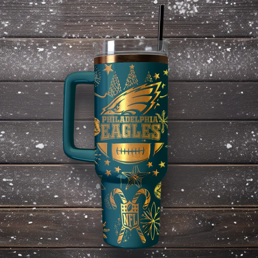 Philadelphia Eagles Custom Stanley Cup 40 oz 30 oz Tumbler With Handle
