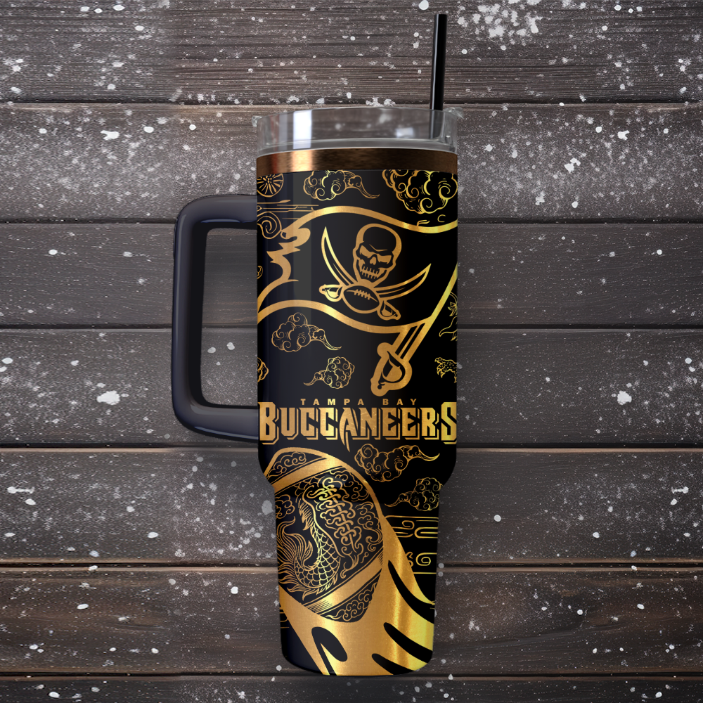 Tampa Bay Buccaneers Custom Stanley Cup 40 oz 30 oz Tumbler With Handle