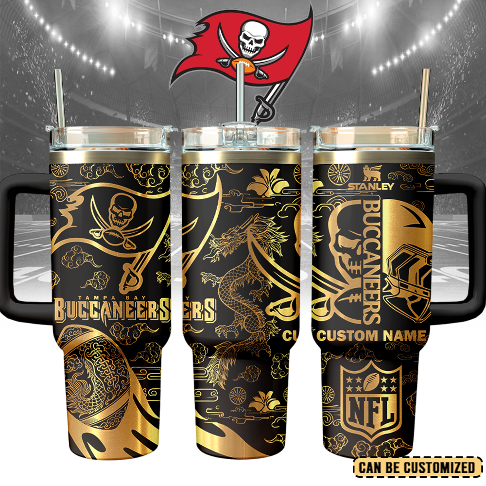 Tampa Bay Buccaneers Custom Stanley Cup 40 oz 30 oz Tumbler With Handle