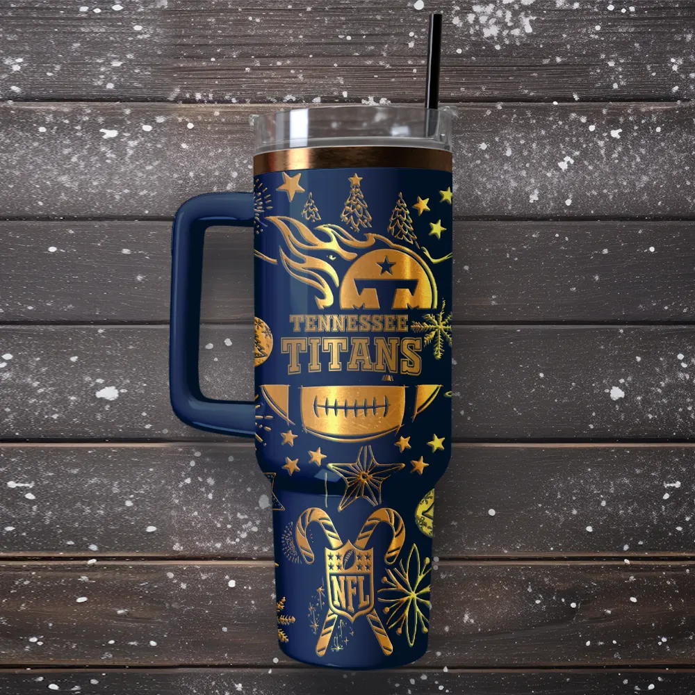 Tennessee Titans Custom Stanley Cup 40 oz 30 oz Tumbler With Handle