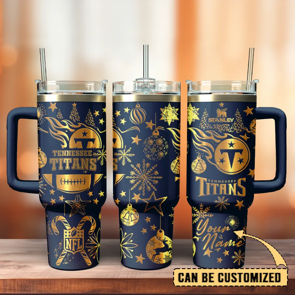 Tennessee Titans Custom Stanley Cup 40 oz 30 oz Tumbler With Handle