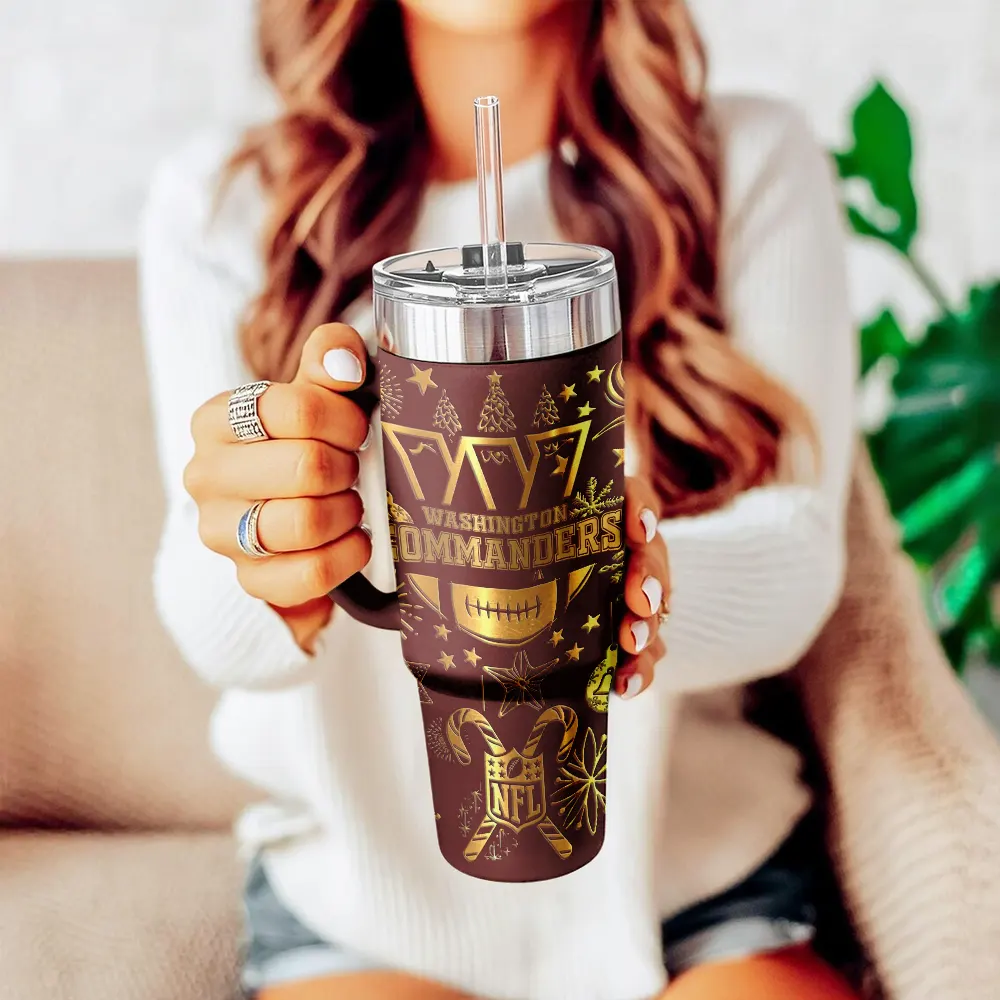 Washington Commanders Custom Stanley Cup 40 oz 30 oz Tumbler With Handle