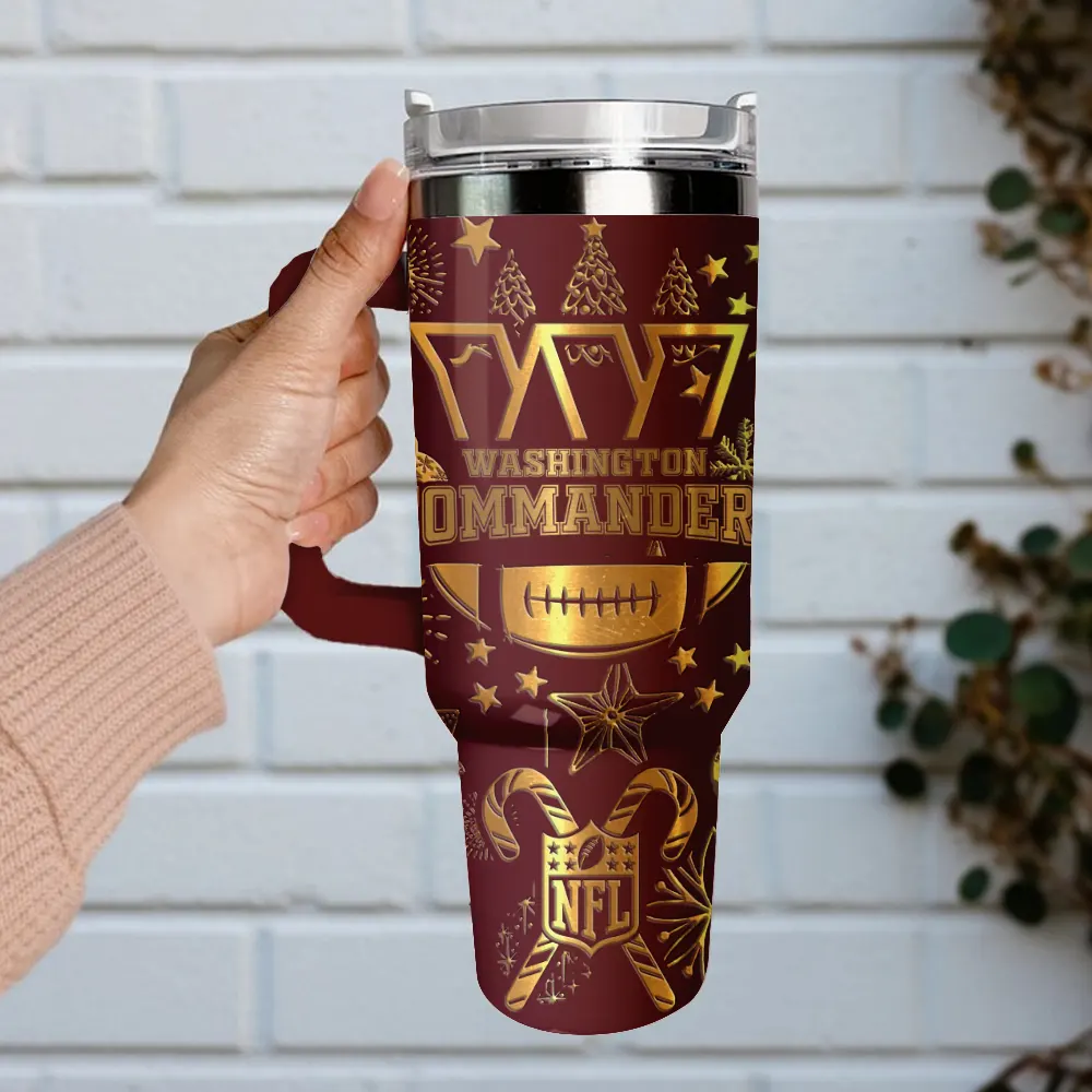 Washington Commanders Custom Stanley Cup 40 oz 30 oz Tumbler With Handle