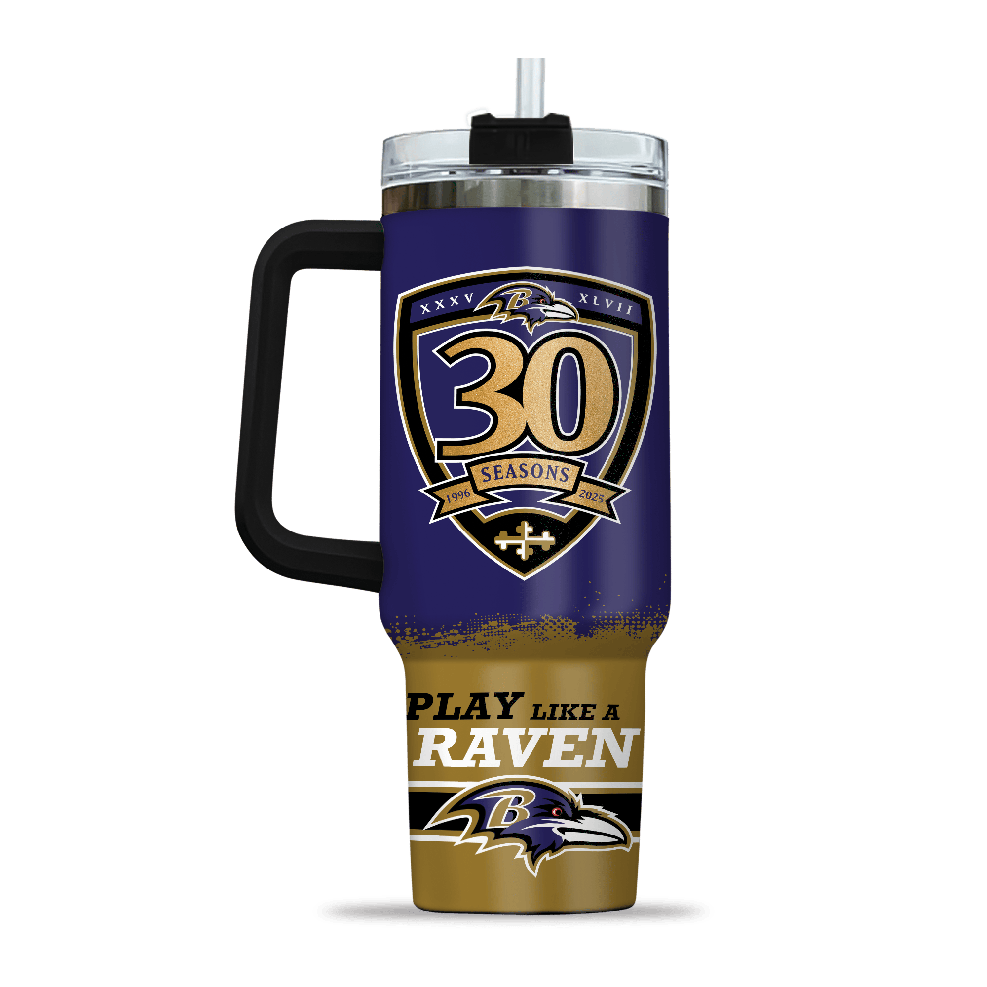 Baltimore Ravens NFL Custom Stanley Cup 40 oz 30 oz Tumbler With Handle