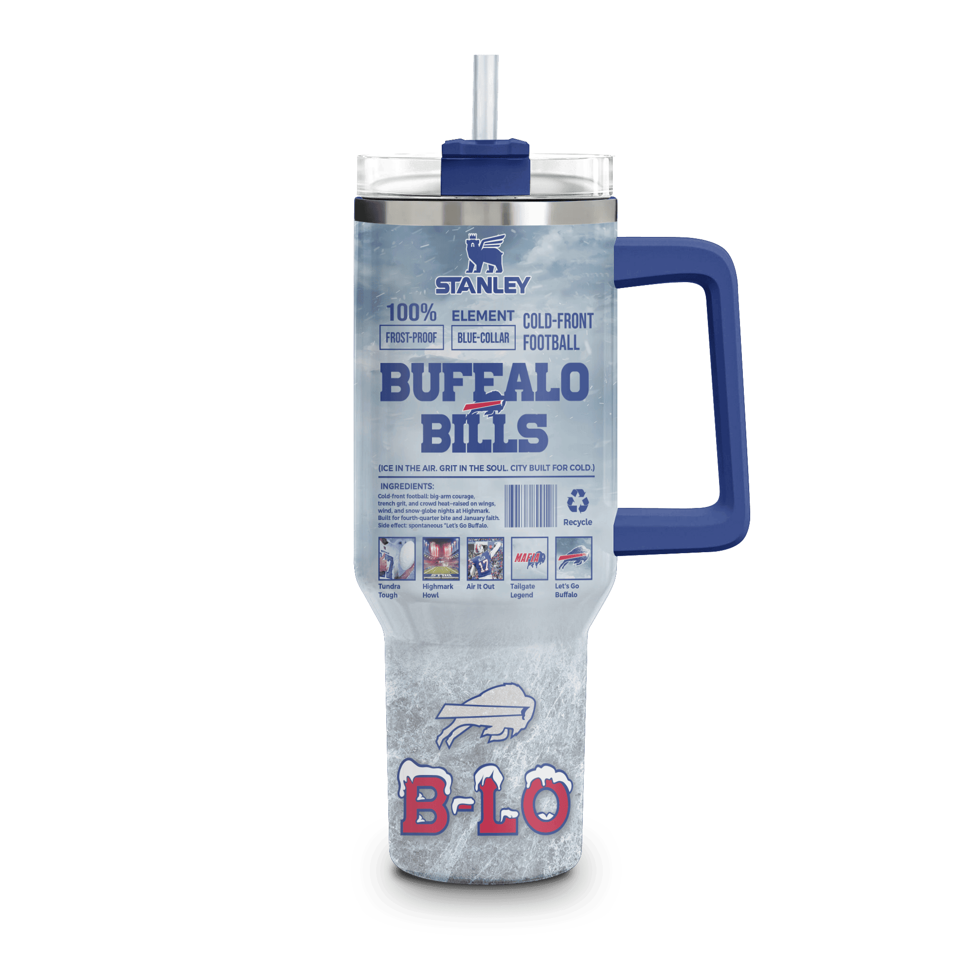 Buffalo Bills NFL Custom Stanley Cup 40 oz 30 oz Tumbler With Handle