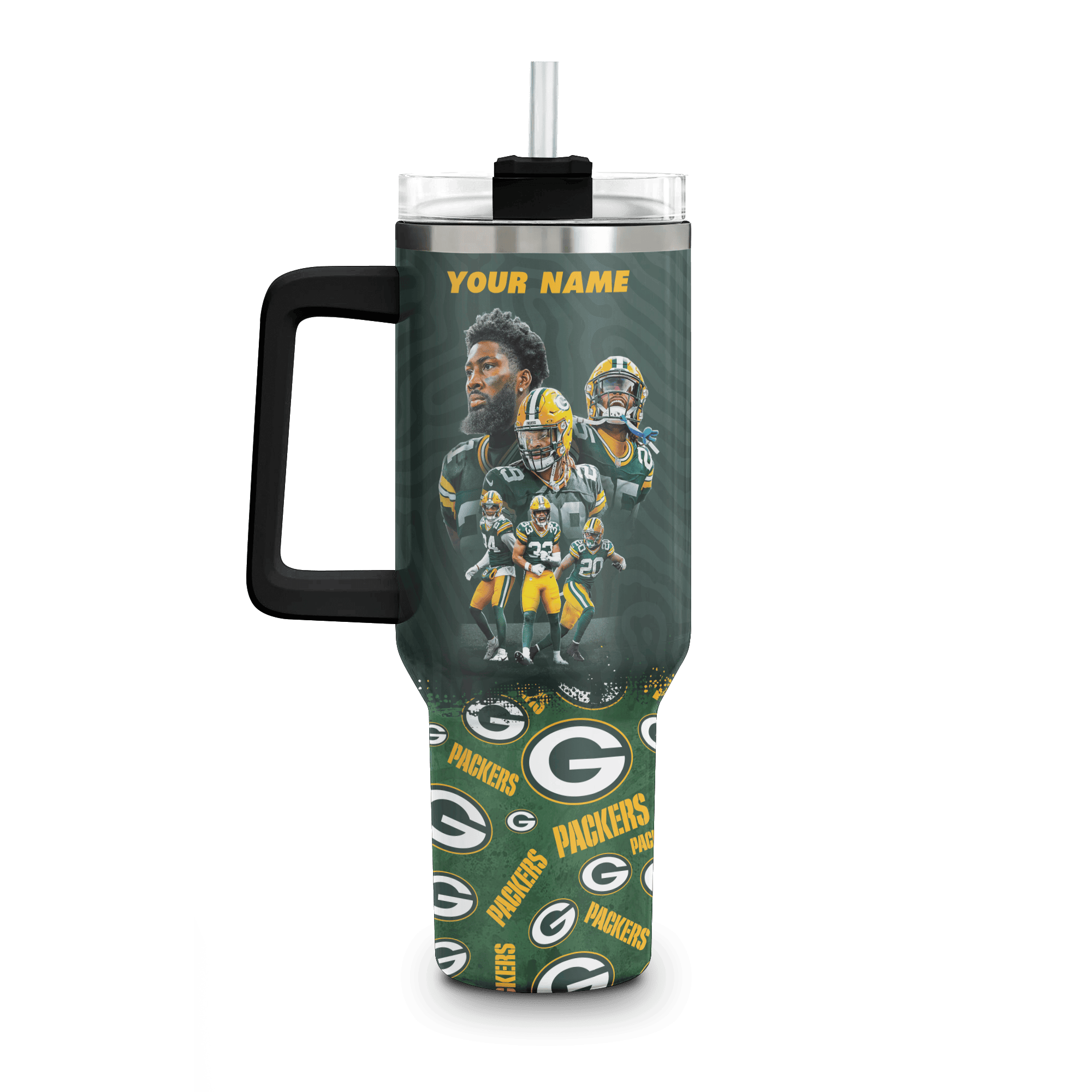 Green Bay Packers NFL Custom Stanley Cup 40 oz 30 oz Tumbler With Handle