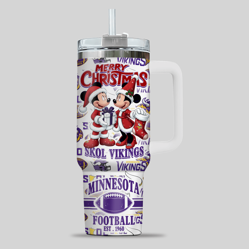 Minnesota Vikings NFL Custom Stanley Cup 40 oz 30 oz Tumbler With Handle
