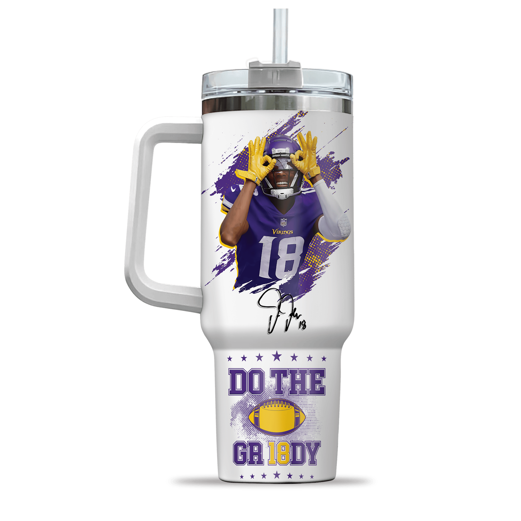 Minnesota Vikings NFL Custom Stanley Cup 40 oz 30 oz Tumbler With Handle