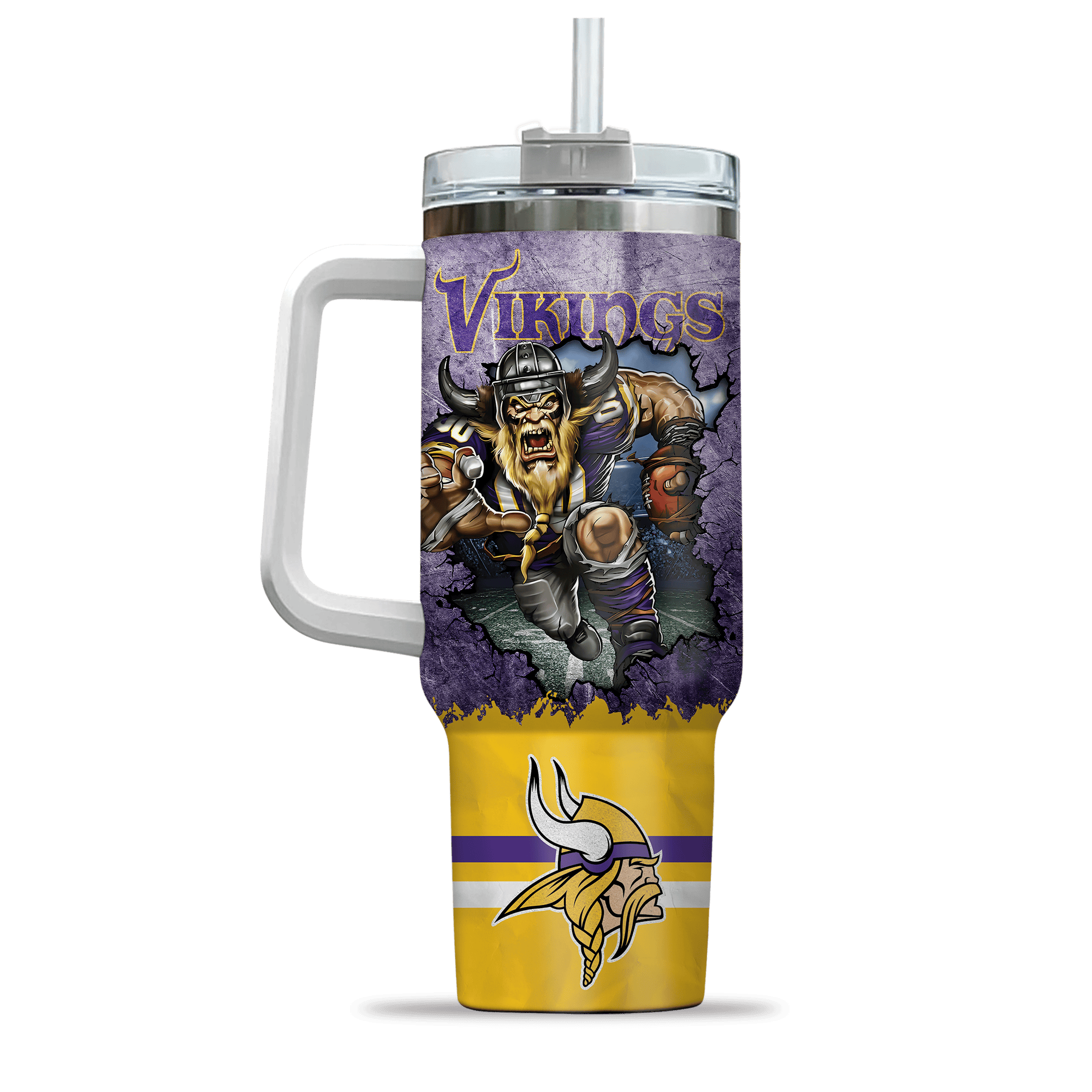Minnesota Vikings NFL Custom Stanley Cup 40 oz 30 oz Tumbler With Handle