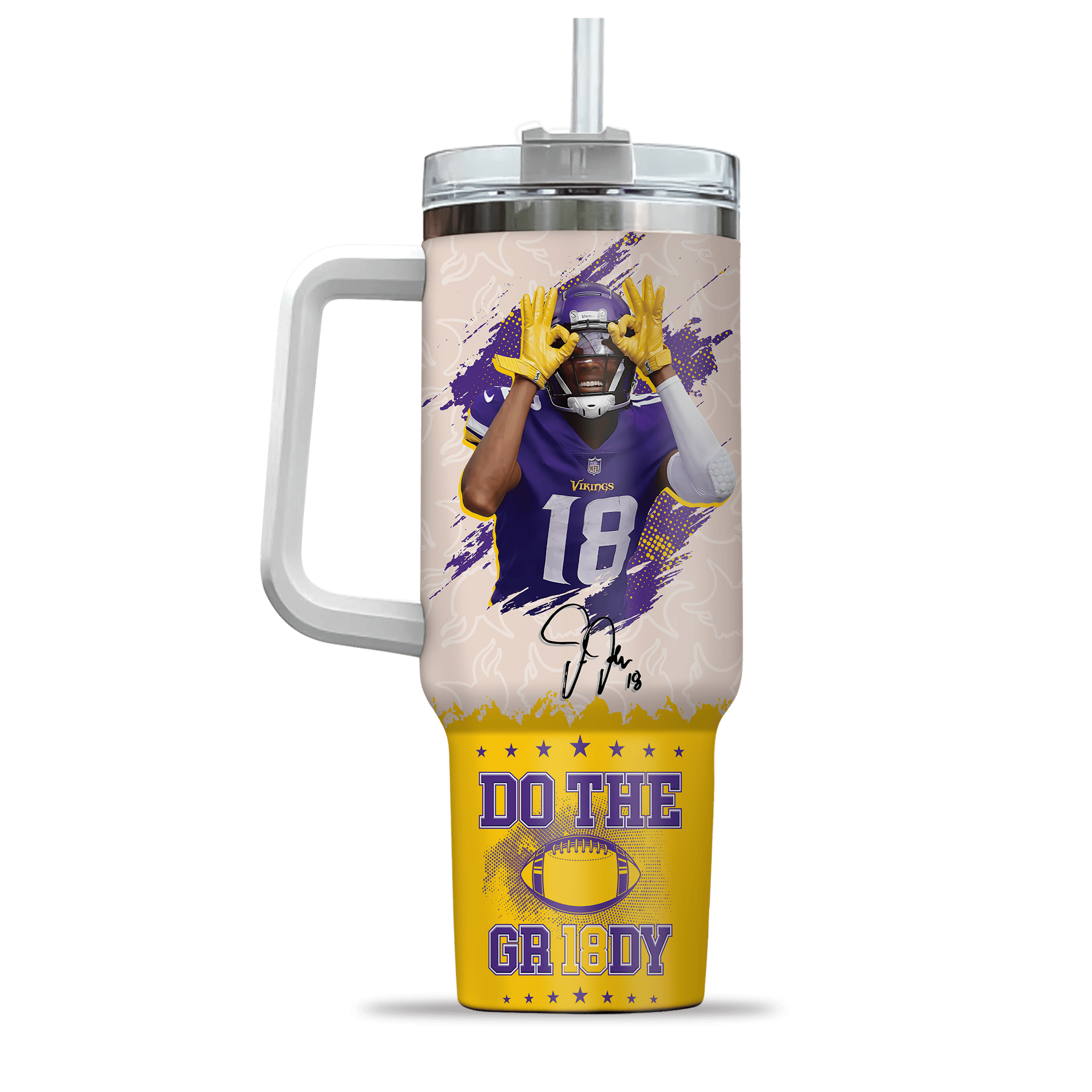 Minnesota Vikings NFL Custom Stanley Cup 40 oz 30 oz Tumbler With Handle