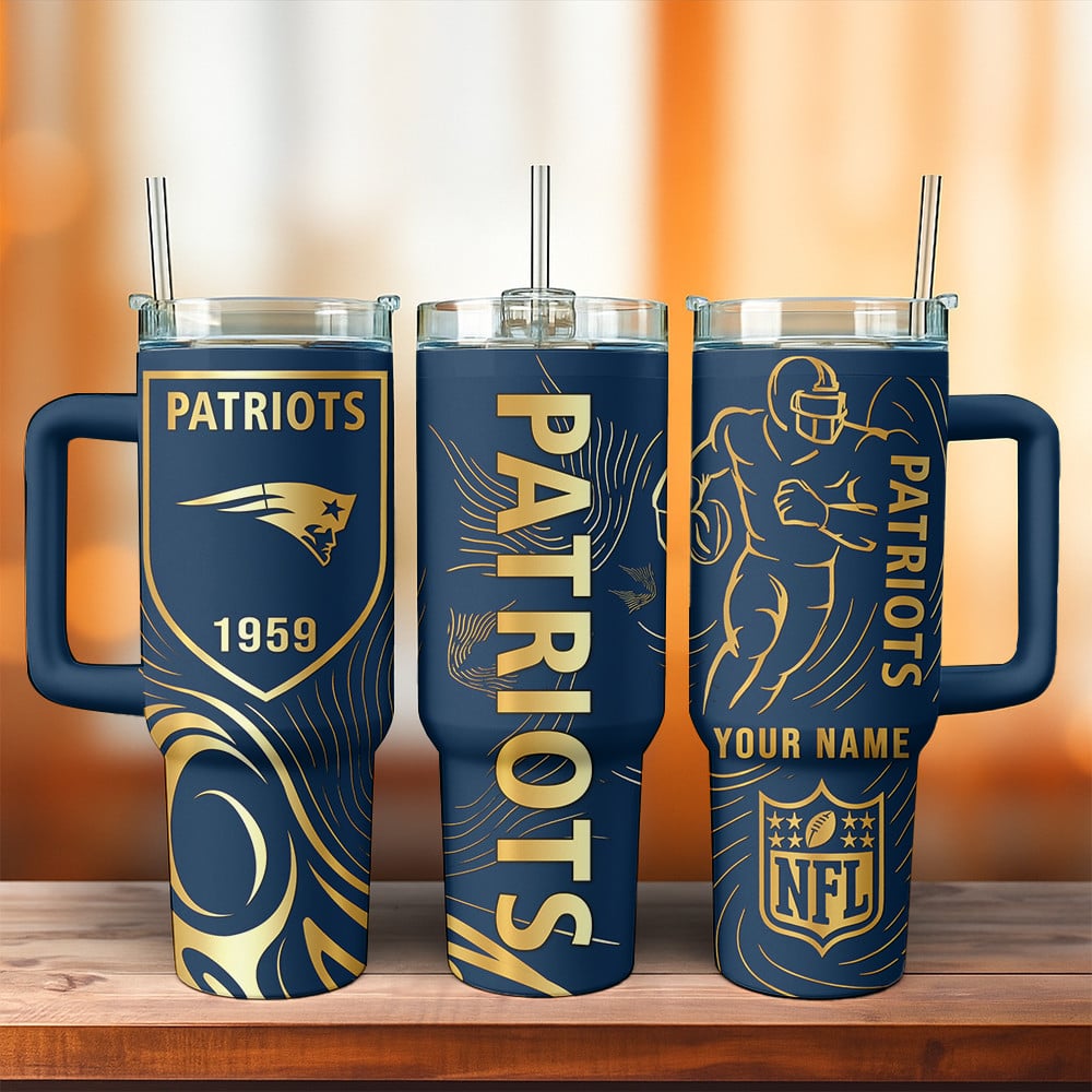 New England Patriots NFL Custom Stanley Cup 40 oz 30 oz Tumbler With Handle